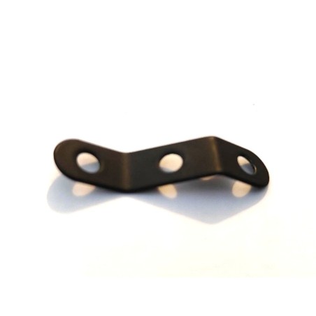 Équerre étroite Meccano contre-coudée à 135° noir mat