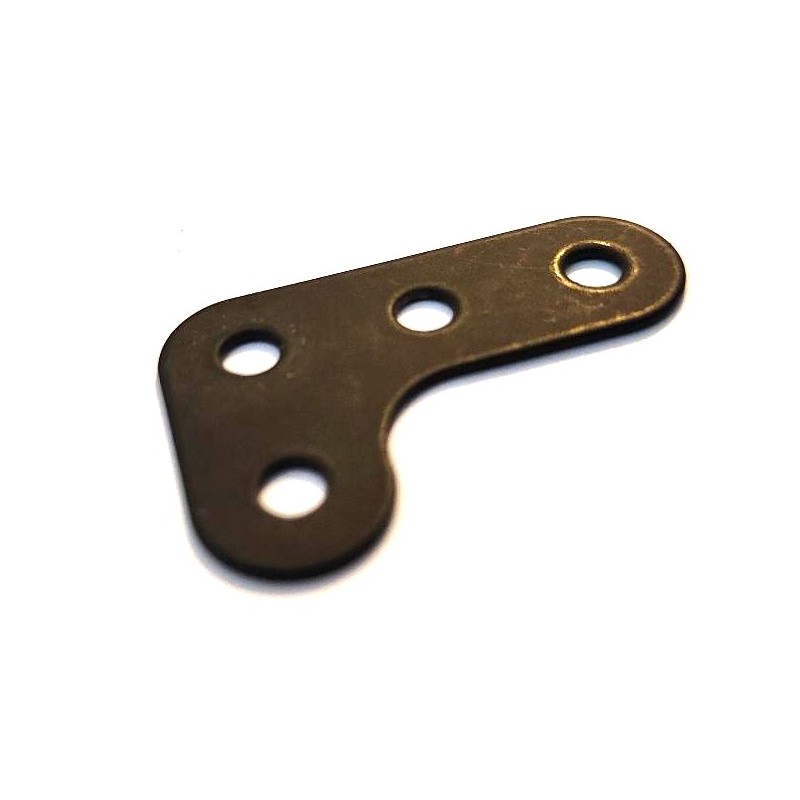 Gousset triple Meccano 38x25 mm noir mat