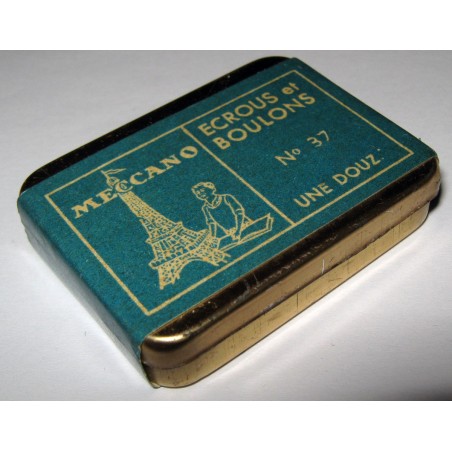 Boîte de 12 écrous et boulons Meccano