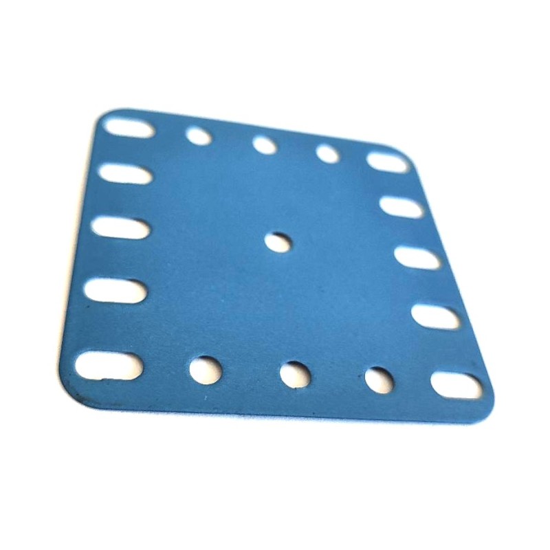 Plaque flexible Meccano 5x5 trous bleu pétrole