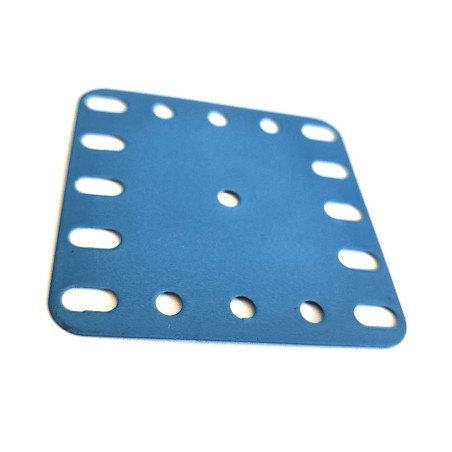 Plaque flexible Meccano 5x5 trous bleu pétrole