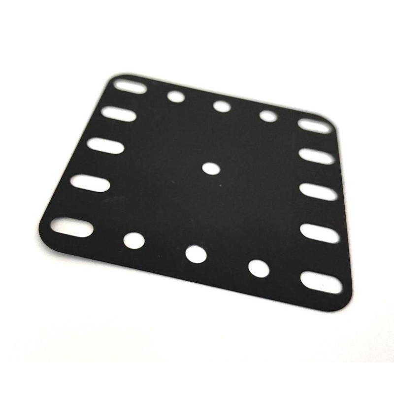Plaque flexible Meccano 5x5 trous noir mat