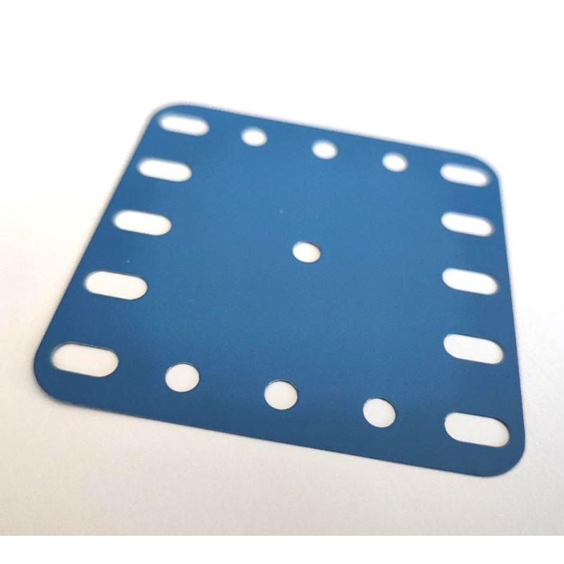 Plaque flexible Meccano 5x5 trous bleue