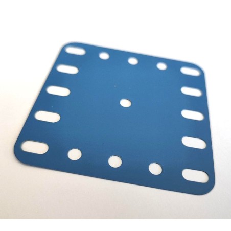 Plaque flexible Meccano 5x5 trous bleue