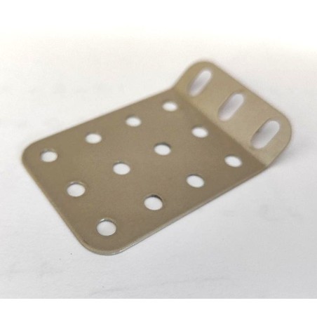 Plaque rigide Meccano 5 x 3 trous à 135° beige