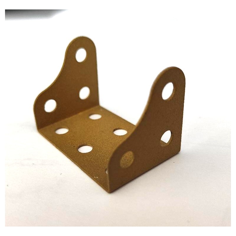 Plaque à rebords goussets 38x25x12 mm chamois