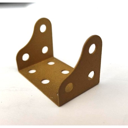 Plaque à rebords goussets 38x25x12 mm chamois