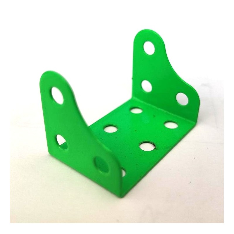 Plaque à rebords goussets 38x25x12 mm vert clair