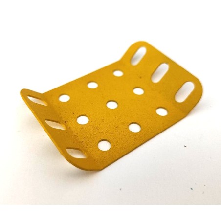 Plaque rigide Meccano 5 x 3 trous à 135° jaune anglais