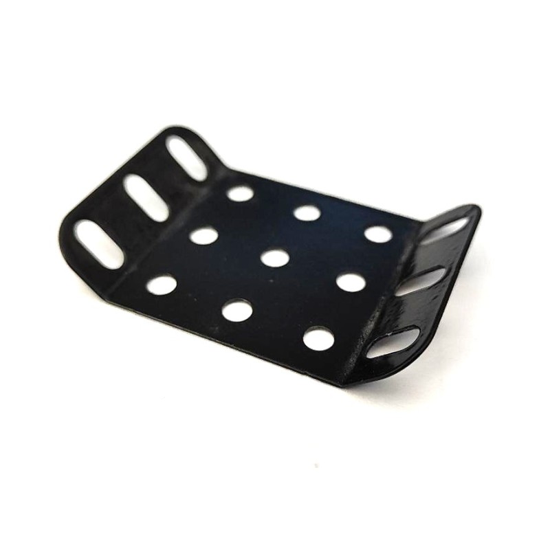 Plaque rigide Meccano 5 x 3 trous à 135° noir brillant