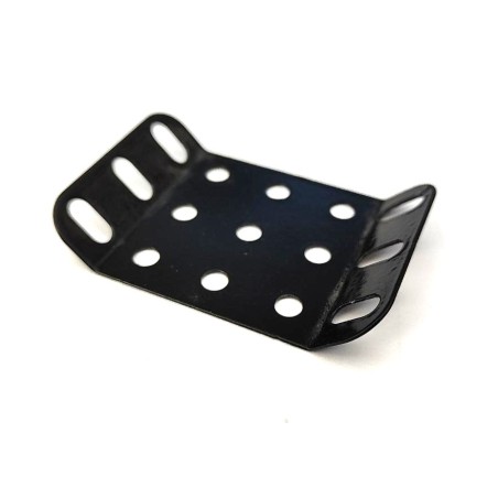 Plaque rigide Meccano 5 x 3 trous à 135° noir brillant