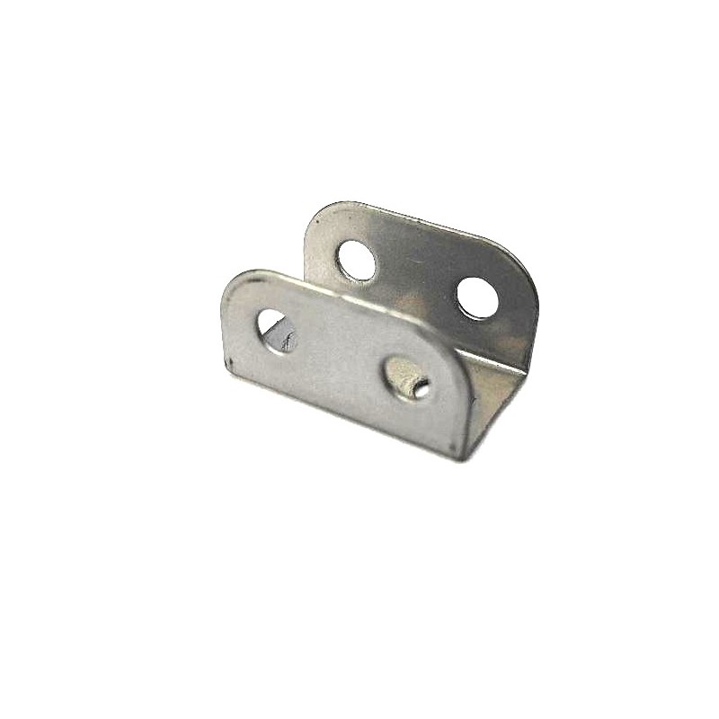 Plaque à rebords Meccano 1x1x1x2 gris argent