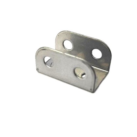 Plaque à rebords Meccano 1x1x1x2 gris argent