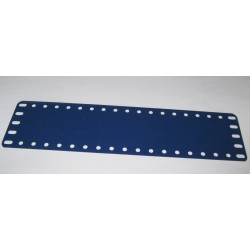 Plaque-bande Meccano 19 trous bleue