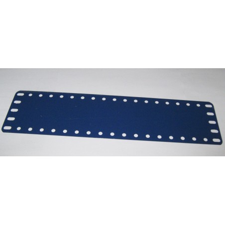 Plaque-bande Meccano 19 trous bleue