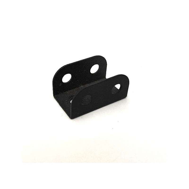 Plaque à rebords Meccano 1x1x1x2 noir brillant