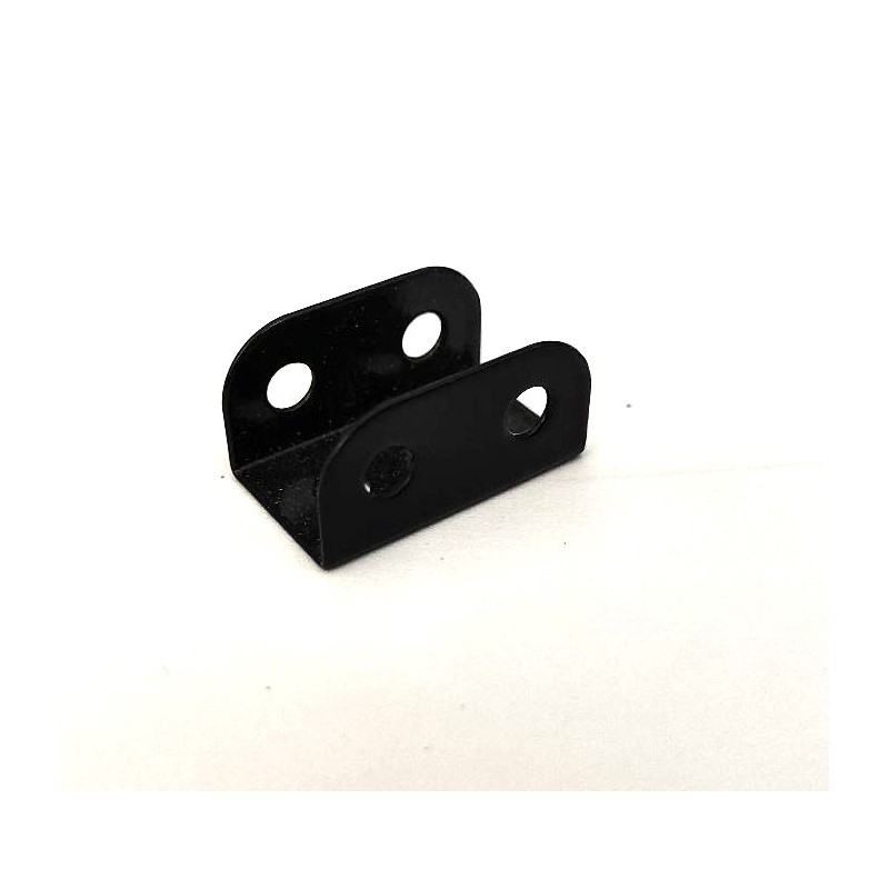 Plaque à rebords Meccano 1x1x1x2 noir mat