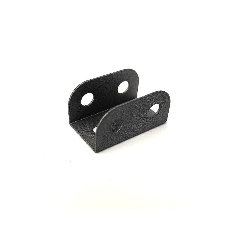 Plaque à rebords Meccano 1x1x1x2 gris métallisé