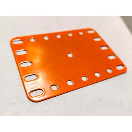 Plaque flexible Meccano 7x5 trous orange