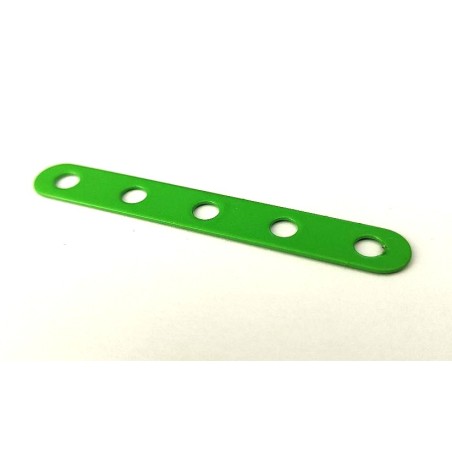 Bande étroite Meccano 5 trous verte