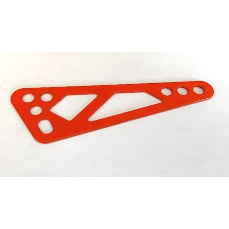 Plaque triangulaire ajourée Meccano orange