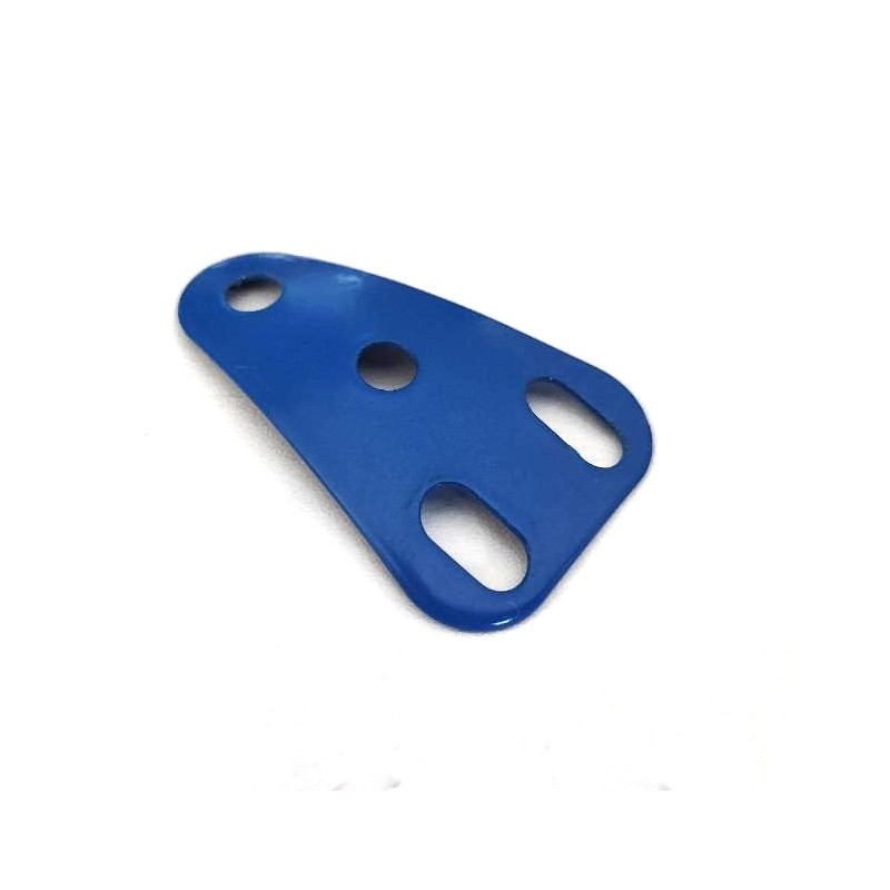 Plaque isocèle curviligne Meccano bleu vif