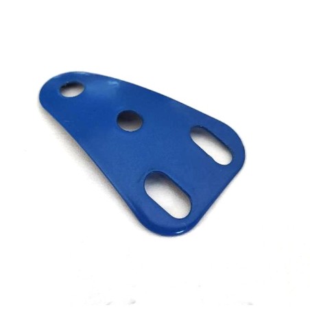 Plaque isocèle curviligne Meccano bleu vif
