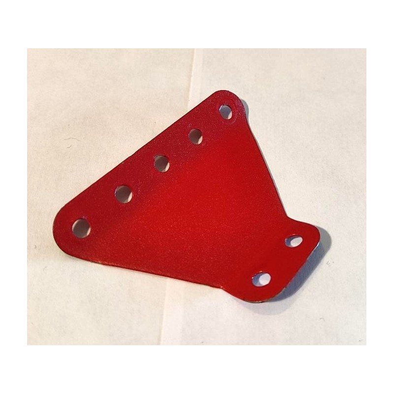 Plaque trapèze à rebords Meccano, rouge