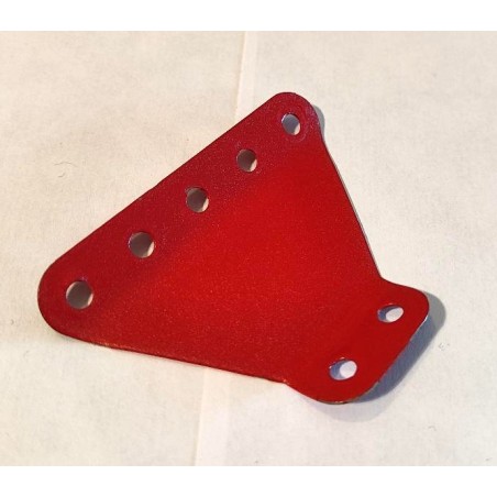 Plaque trapèze à rebords Meccano, rouge