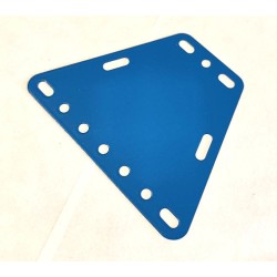 Plaque trapèze Meccano bleue
