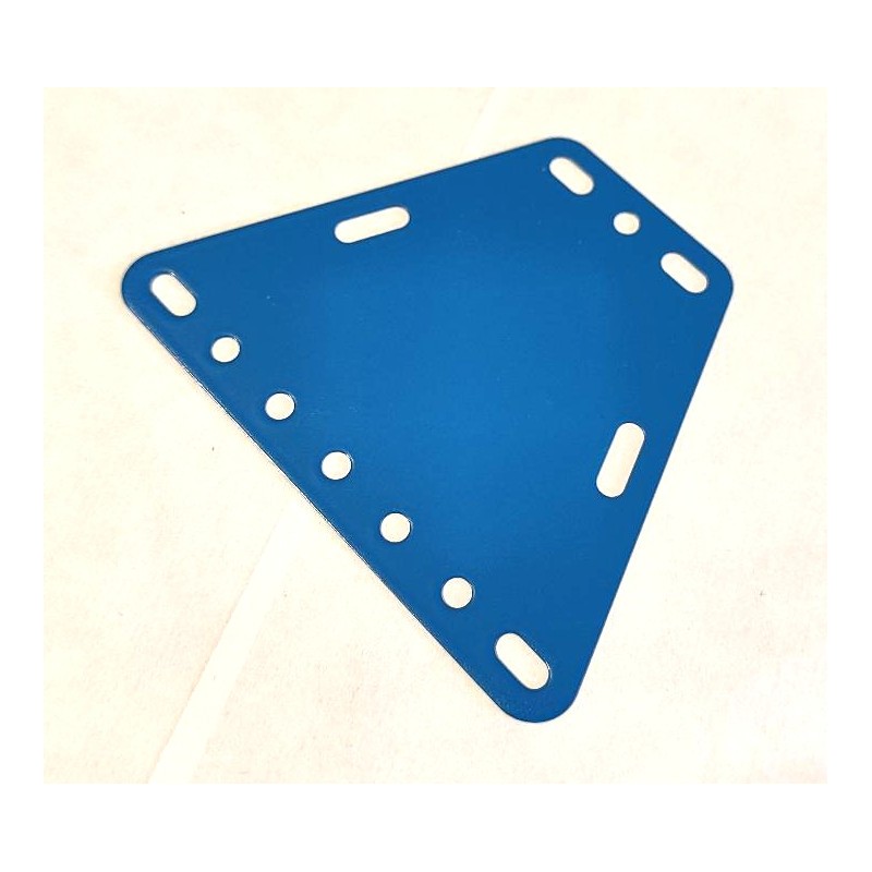 Plaque trapèze Meccano bleue