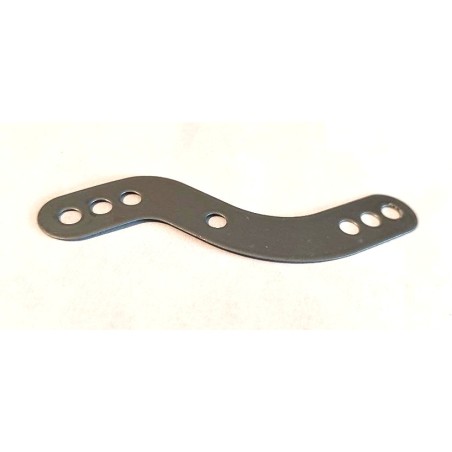 Bande déportée Meccano gris argent