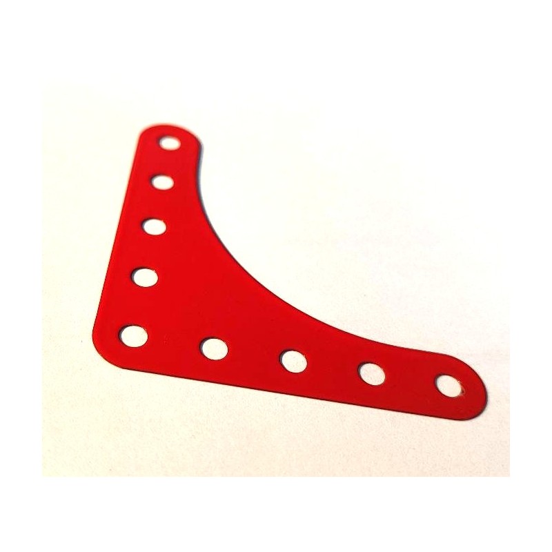 Plaque gousset flexible Meccano rouge
