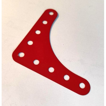 Plaque gousset flexible Meccano rouge vif