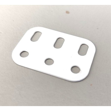 Poutrelle Meccano 3 trous blanche