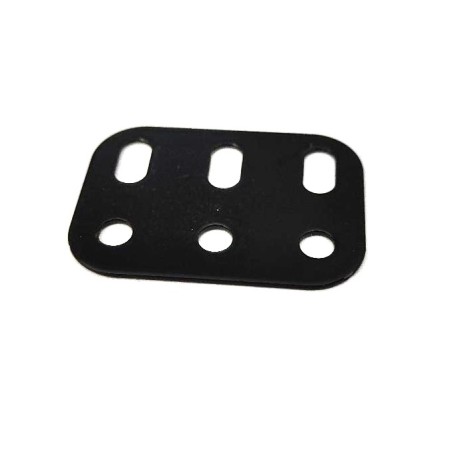 Poutrelle Meccano 3 trous noir brillant
