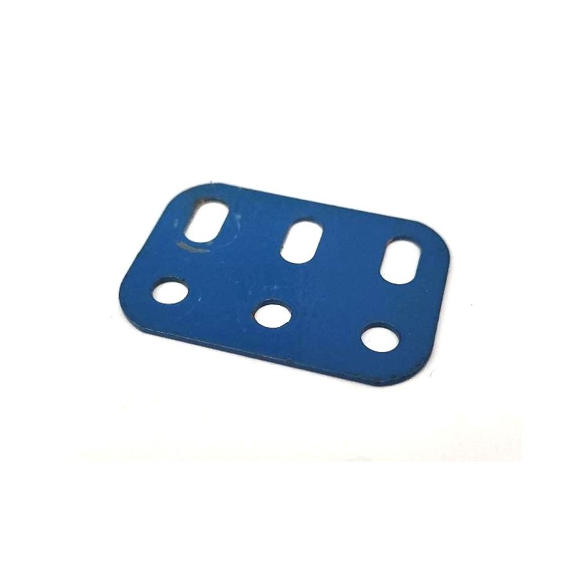 Poutrelle Meccano 3 trous bleue