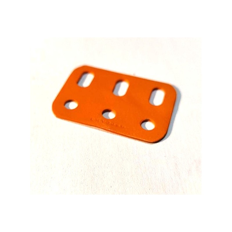 Poutrelle Meccano 3 trous orange