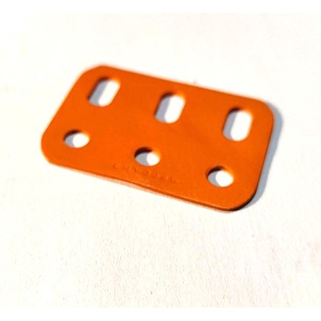 Poutrelle Meccano 3 trous orange