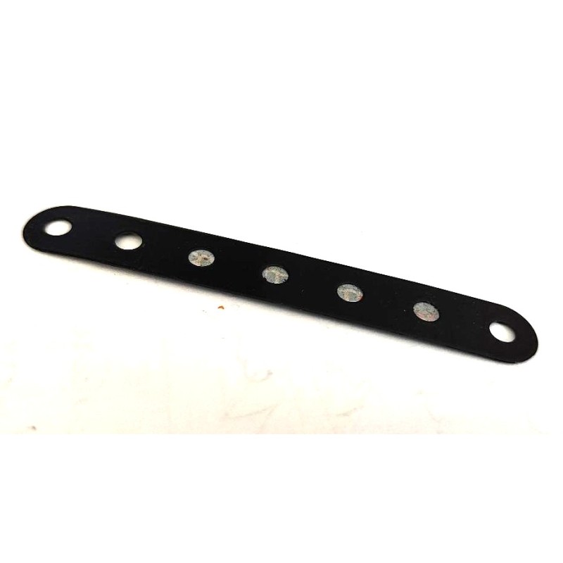 Bande flexible Meccano 7 trous noir brillant