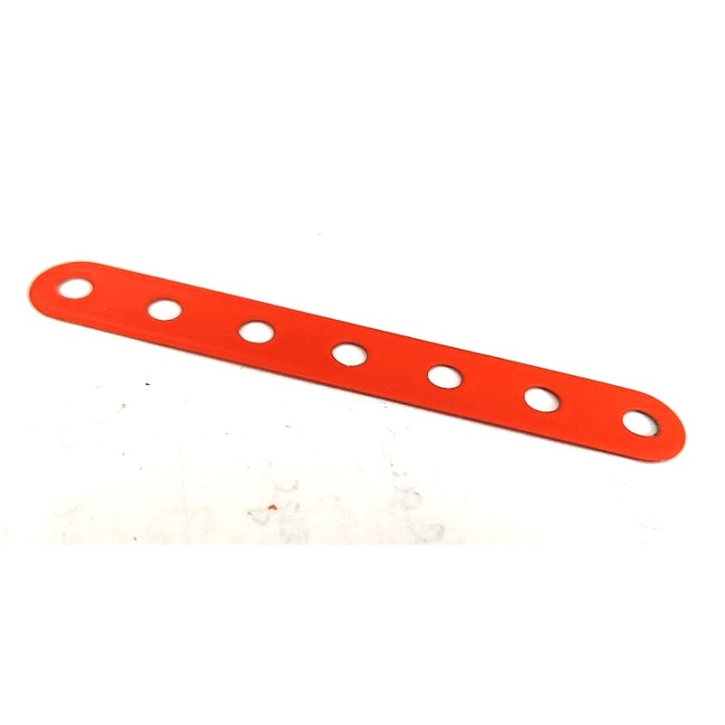 Bande flexible Meccano 7 trous orange