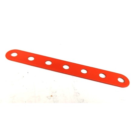 Bande flexible Meccano 7 trous orange