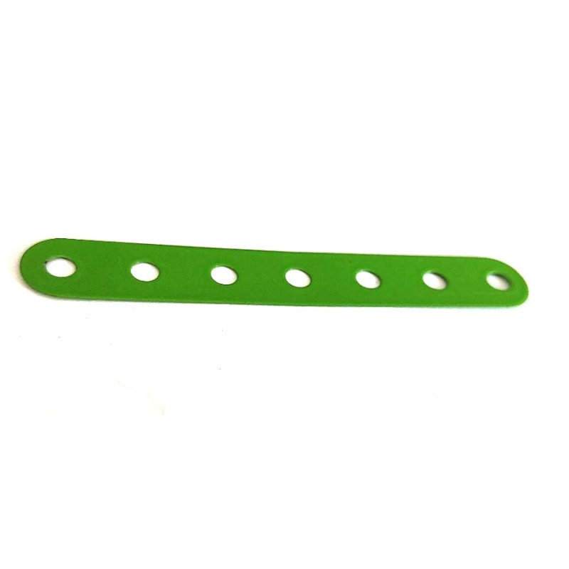 Bande flexible Meccano 7 trous verte