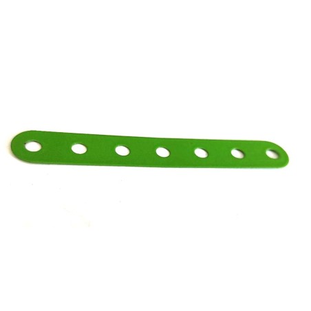 Bande flexible Meccano 7 trous verte