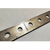 Bande Meccano de 15 trous nickelée