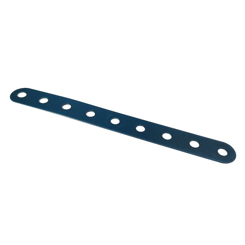 Bande flexible Meccano 9 trous bleu nuit