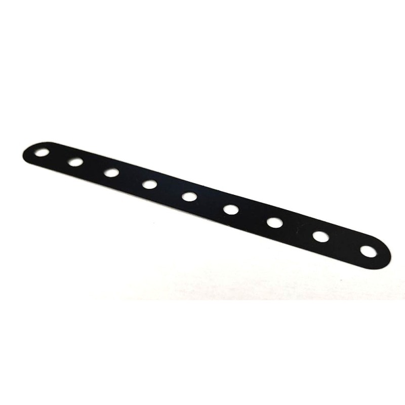 Bande flexible Meccano 9 trous noir brillant