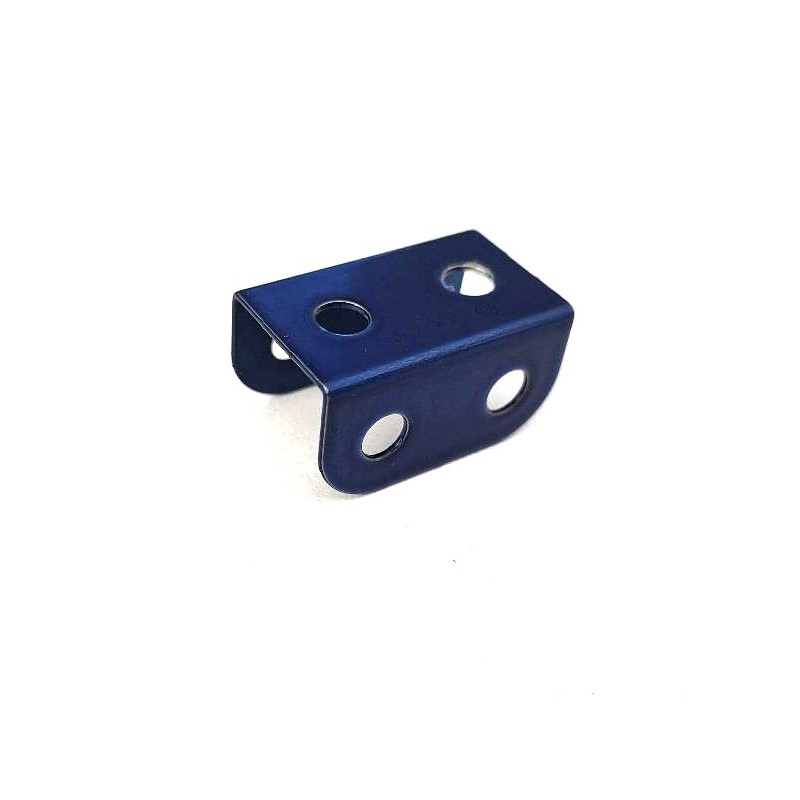 Plaque à rebords Meccano 1x1x1x2 violet bleu nacré