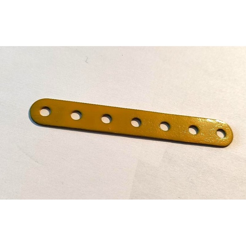 Bande Meccano 7 trous moutarde