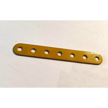 Bande Meccano 7 trous moutarde